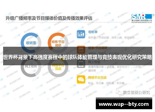 世界杯背景下高强度赛程中的球队体能管理与竞技表现优化研究策略